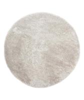 Tapeso Rond hoogpolig vloerkleed velvet - Posh lichtzilver - 240 cm - thumbnail