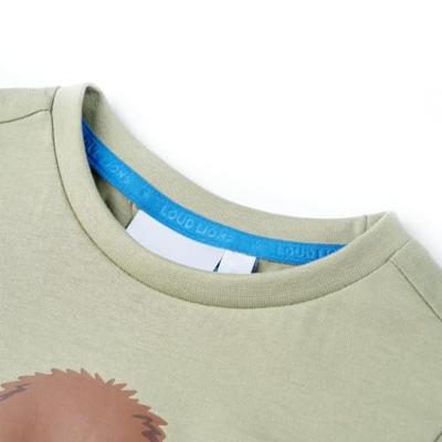Kindershirt met korte mouwen 140 lichtkakikleurig Kindershirt met korte mouwen 140 lichtkakikleurig