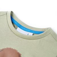 Kindershirt met korte mouwen 104 lichtkakikleurig - thumbnail