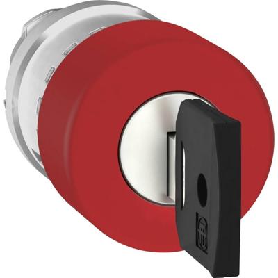 Schneider Electric ZB4BS934 ZB4BS934 Terugstelbaar, Vergrendelbaar (Ø) 22 mm Zonder markering Chroom, Rood 1 stuk(s)