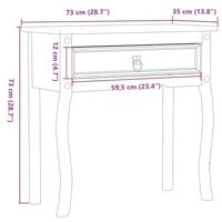 Wandtafel Corona 73x35x73 cm massief grenenhout - thumbnail