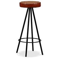 Barkrukken 2 st echt leer - thumbnail