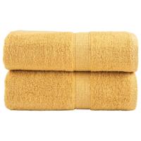VidaXL Gastendoekjes solund 2 st 600 g/m² 30x50 cm goudkleurig - thumbnail
