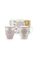Pip Studio Lily & Lotus Set/2 Mokken Groot Lila 350ml - thumbnail