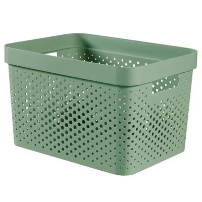 Curver Infinity Recycled Dots Opbergbox 17 liter Groen