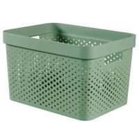 Curver Infinity Recycled Dots Opbergbox 17 liter Groen - thumbnail