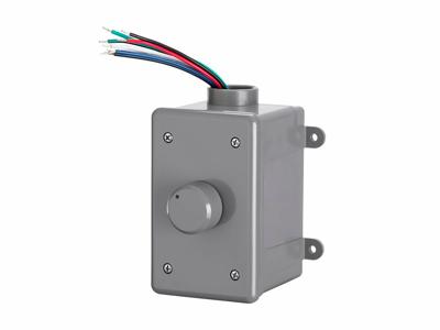 Monoprice OVC100 roterende 100-Watt buitenvolumeregeling met automatische impedantie bijpassende en weerbestendige behuizing, voor buitentoepassingen