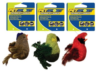 Feathered Kitty Wobbler groen Feathered Kitty Wobbler groen