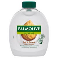 Vloeibare zeep melk & amandel navulling 300 Milliliter - thumbnail