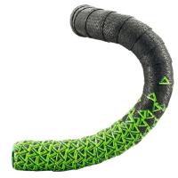Deda Loop Dubbele Laag Stuurlint - Zwart / Groen - thumbnail