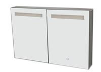 Best Design Spiegelkast Aluma Incl. Led Verlichting 90X60 cm - thumbnail