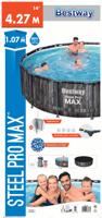 Bestway Zwembadset Steel Pro MAX rond 427x107 cm - thumbnail
