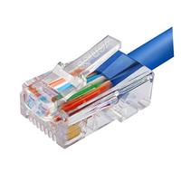 Intellinet 318129 RJ45 Netwerkkabel, patchkabel CAT 5e U/UTP 0.50 m Blauw 1 stuk(s) - thumbnail