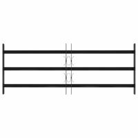 Raam Rooster Zwart 116 x 45 cm Gepoedercoat staal - thumbnail