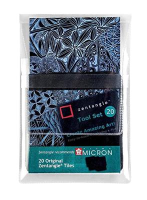 Tekenpapier Talens Sakura Zentangle Zwart 20 Onderdelen (20 Stuks) Tekenpapier Talens Sakura Zentangle Zwart 20 Onderdelen (20 Stuks)