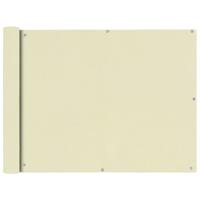 VidaXL Balkonscherm crémekleurig 90x400 cm oxfordtextiel - thumbnail