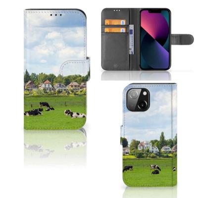 iPhone 13 Mini | Telefoonhoesje | Met pasjeshouder | Koeien iPhone 13 Mini | Telefoonhoesje | Met pasjeshouder | Koeien