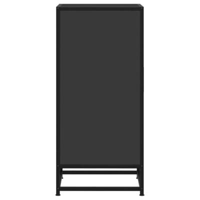 Dressoir 35,5x35x76 cm bewerkt hout en metaal zwart