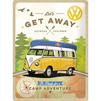 VW Lets Get Away wandplaat