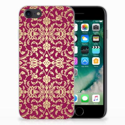 Siliconen Hoesje iPhone SE 2022 | SE 2020 | 8 | 7 Barok Pink Siliconen Hoesje iPhone SE 2022 | SE 2020 | 8 | 7 Barok Pink