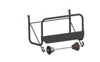 Poetspapierdispenser euro products m1 zwart - thumbnail