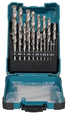 Makita D-78352 Metaal-spiraalboorset 1 mm, 1.5 mm, 2 mm, 2.5 mm, 3 mm, 3.5 mm, 4 mm, 4.5 mm, 5 mm, 5.5 mm, 6 mm, 6.5 mm, 7 mm, 8 mm, 8.5 mm, 9 mm, 9.5 mm, 10 Makita D-78352 Metaal-spiraalboorset 1 mm, 1.5 mm, 2 mm, 2.5 mm, 3 mm, 3.5 mm, 4 mm, 4.5 mm, 5 mm, 5.5 mm, 6 mm, 6.5 mm, 7 mm, 8 mm, 8.5 mm, 9 mm, 9.5 mm, 10