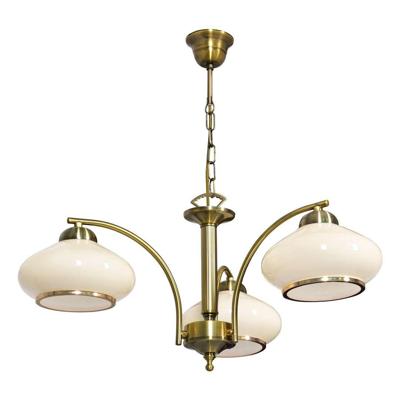 Activejet Klassieke plafondkroonluchter hanglamp RITA Patina triple 3xE27 voor woonkamer