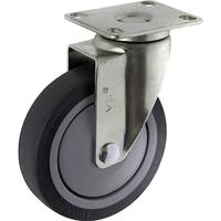 TOOLCRAFT TO-5137917 Zwenkwiel TPR 100 mm met schroefplaat Draagvermogen (max.): 65 kg - thumbnail