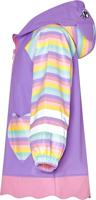Playshoes regenjas Eenhoorn Hartje Lila-140 - thumbnail