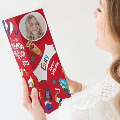 Celebrations chocolade fles in gepersonaliseerde giftbox
