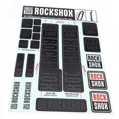 ROCKSHOX decor set decal set stealth
