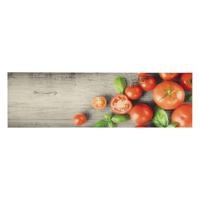 VidaXL Keukenmat wasbaar tomatenprint 45x150 cm fluweel - thumbnail