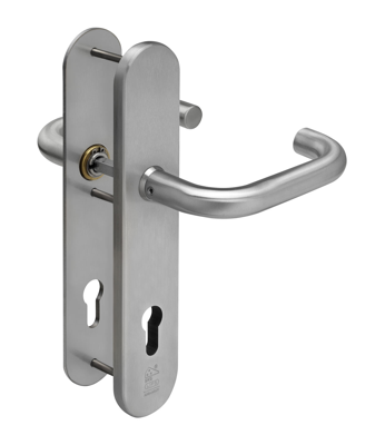 Lips ARU8345 Veiligheidsbeslag langschild SKG*** afgerond | PC-92 | krukmodel 10 geveerd | deurdikte 40mm en 54mm - 10032154