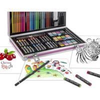 Creative Craft Group Luxe metalen kleurkoffer, 79dlg. - thumbnail