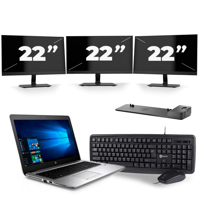 Lenovo ThinkPad A485 - AMD Ryzen 5 2500U - 14 inch - 32GB RAM - 256GB SSD - Windows 11 Home + 2x 22 inch Monitor - thumbnail