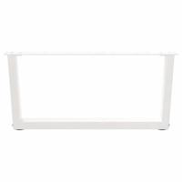 Eettafelpoten 2 st V-vormig 70x(30-31,3) cm staal wit - thumbnail