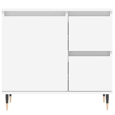 Badkamerkast 65x33x60 cm bewerkt hout wit