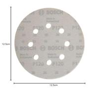 Bosch Accessoires schuurblad ø125mm | g120wp | 8 gaten | velc | 5 stuks - 2609256a25 - thumbnail