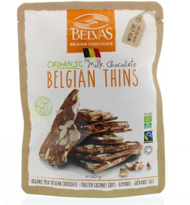 Belvas Belvas Thins Melk Kokos Amande (120g)