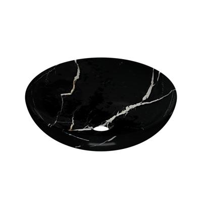 Waskom INK Convex 40 Rond 40x40x13cm Natuursteen Glans Zwart Marmer Waskom INK Convex 40 Rond 40x40x13cm Natuursteen Glans Zwart Marmer