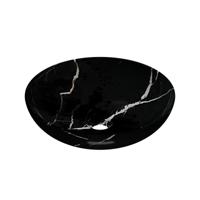 Waskom INK Convex 40 Rond 40x40x13cm Natuursteen Glans Zwart Marmer - thumbnail