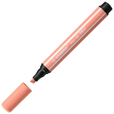 STABILO pen 68 max viltstift met dikke beitelpunt apricot