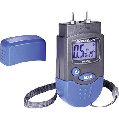 Basetech BT-400 Materiaalvochtmeter Meetbereik bouwvochtigheid 0.2 tot 2.0 %Vol. Meetbereik houtvochtigheid (bereik) 6 tot 44 %Vol. Temperatuurmeting
