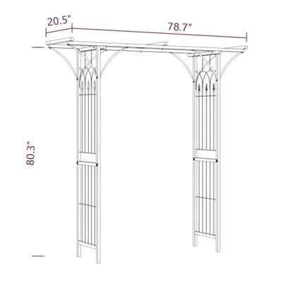Tuinboog 200x52x204 cm Tuinboog 200x52x204 cm