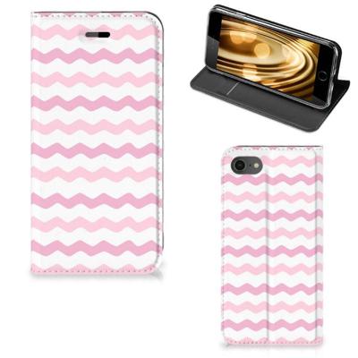 iPhone 7 | 8 | SE (2020) | SE (2022) | Hoesje met Magneet | Waves Roze