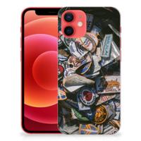 iPhone 12 Mini | Siliconen hoesje | met foto Badges - thumbnail