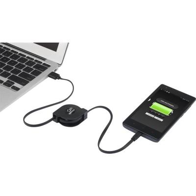 Renkforce RF-4352332 USB-kabel USB 2.0 USB-A stekker, USB-micro-B stekker 0.80 m Zwart