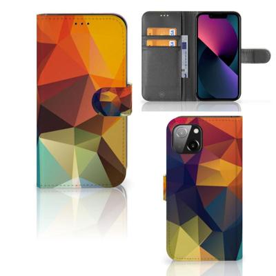 Apple iPhone 13 | Book Case | Polygon Color Apple iPhone 13 | Book Case | Polygon Color