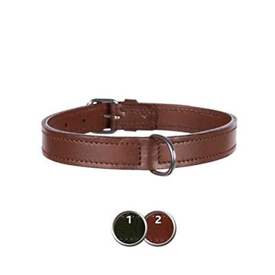 Trixie halsband hond active leer zwart