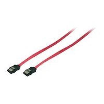 LogiLink CS0009 SATA-kabel met 2 x stekker, 0,3 m, rood